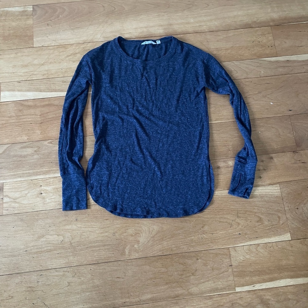 Athleta Blue Long Sleeve T-Shirt